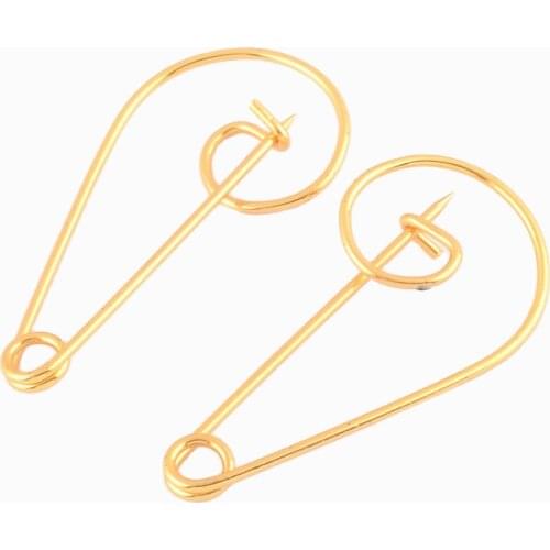 10pcs 56mm Gold pins Safety Pins Larger Safety Pins Kilt Pins Broochs letter Bar Pins Apparel Accessories DIY Sewing