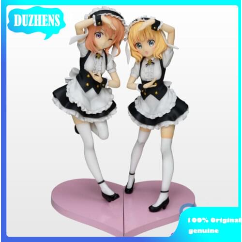 100% Original genuine Is the order a rabbit? Hoto Kokoa Kirima Syaro PVC Action Figure Anime Figure Model Toys Figure Doll Gift