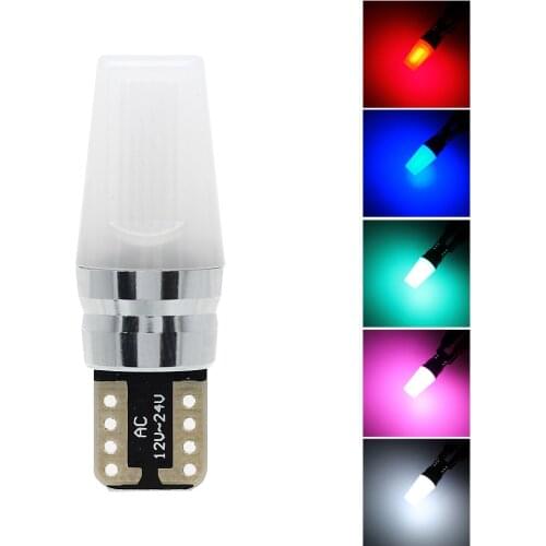 2pcs 12V CANBUS No Error LED COB Car Light T10 W5W 194 Side Wedge Light Auto Clearance Light Parking Lamp License Plate Bulb