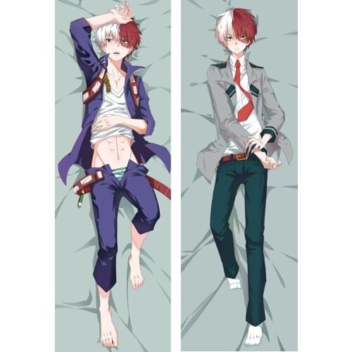 2020-Auguest update Japanese Anime My Hero Academia Todoroki Shoto Dakimakura Body Decorative Pillowcases Hugging Pillow Cover