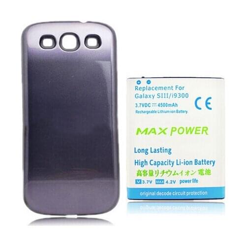 NEW 4500mAh Extended Battery + Case For Samsung Galaxy S 3 III S3 i9300