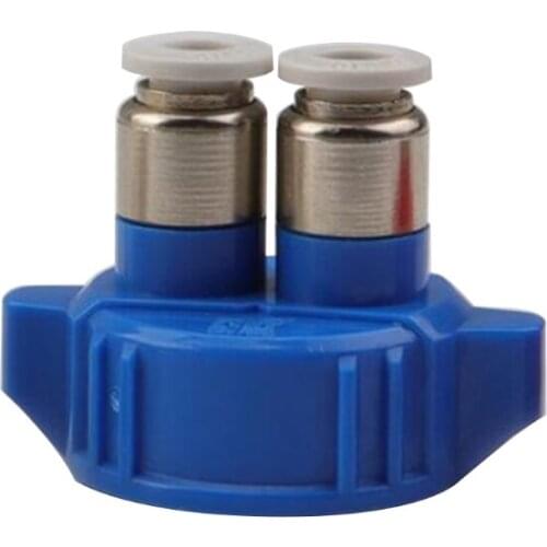 Aquarium CO2 System Tube Valves Guage Bottle Cap Fish Tank Live Plant Reactor