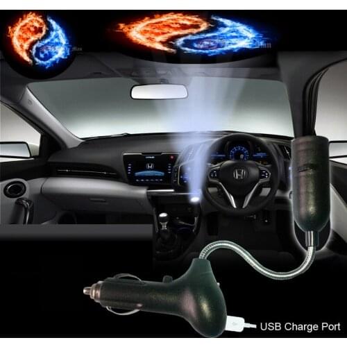 Tai Chi Logo Car Cigarette Dome Roof Reading Laser Projector Ghost Shadow Decorative Atmosphere LED Light