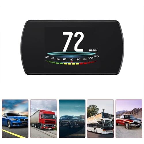 Car Head Up Display OBD2 GPS Dual System HUD On-Board Computer Speedometer Water Temp Speeding Alarm Auto Electronic Accessories