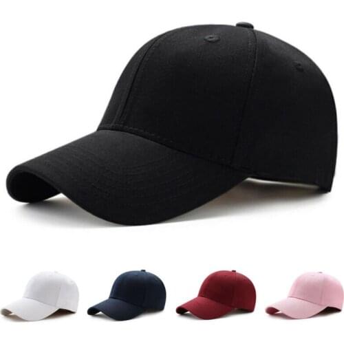 2019 New Casual Men Women Plain Curved Sun Visor Baseball Cap Hat Solid Color Fashion Adjustable Caps