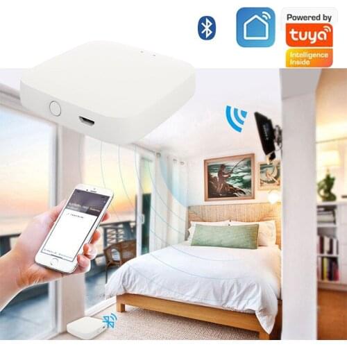 TUYA Bluetooth-compatible smart home gateway Tuya app remote control Wireless WiFi Bluetooth-compatible with Mesh function