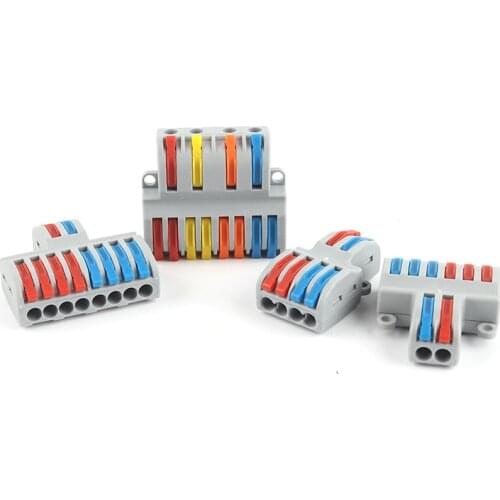 Fast Electrical Wire Connector splitter SPL Universal Wiring Cable Connectors Push-in Conductor Terminal Block Led light