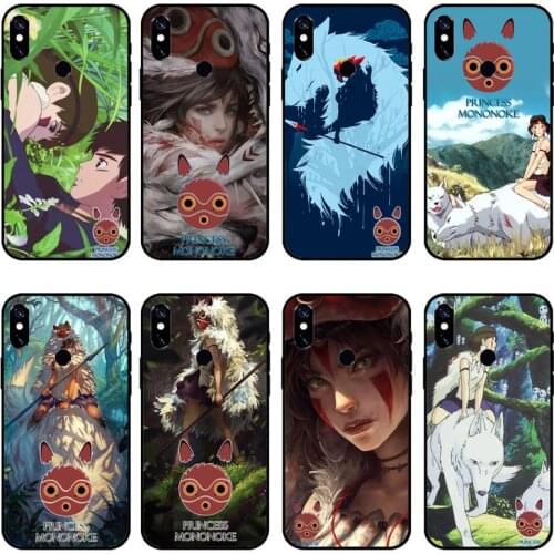 Studio Ghibli Princess Mononoke Phone Case For Xiaomi Redmi 7 8 9t a3Pro 9se k20 mi8 max3 lite 9 note 9s 10 pro Soft silicone