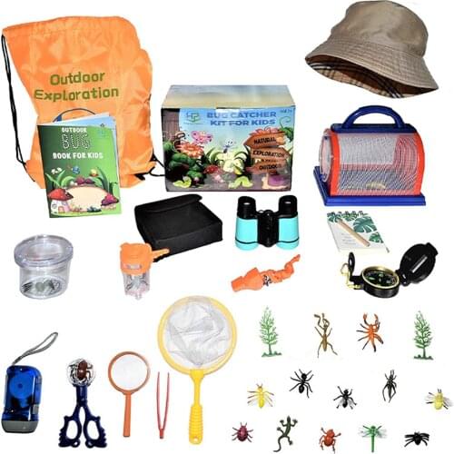 Kids Outdoor Explorer Kit Bug Insect Catcher Adventure Toys Outdoor Camping Explorer Kits Outdoor Playing Children Gifts