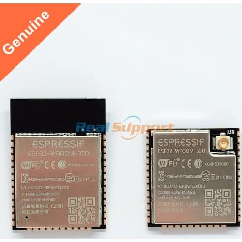 ESP32-WROOM-32D ESP32-WROOM-32U WiFi+BT+BLE ESP32 Module onboard antenna / U.FL IPEX IPX connector 4MB Flash Espressif Original