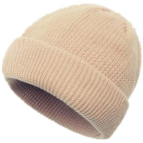 LDSLYJR 2021 Autumn and winter Acrylic Candy Color Thicken knitted hat warm hat Skullies cap beanie hat for Men and Women 48
