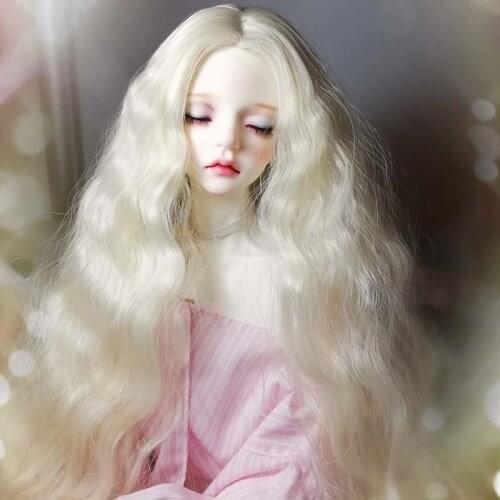 Fashion Style 1/3 1/4 1/6 1/8 Bjd SD Wig Long Wavy Hair High Temperature Wire BJD Wig For BJD Doll