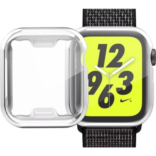 Soft TPU Full Screen Protective Cover for Apple Watch Series 5 4 3 2 1 Watch Case for IWatch 40mm 44mm 38mm 42mm Frame Shell