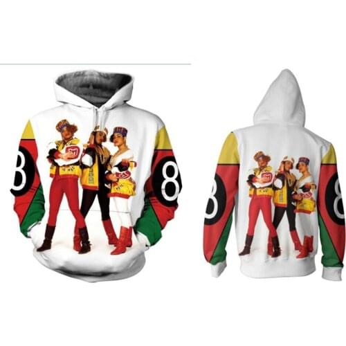 Real American size Salt n Pepa 8 Ball Sublimation Print OEM Hoody/Hoodie Custom made Clothing plus size