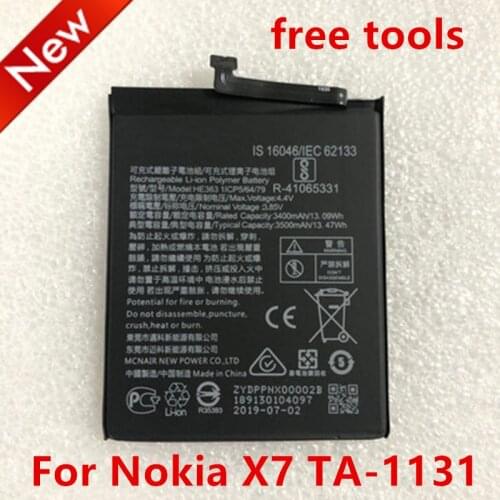 Original HE363 phone battery for Nokia X7 TA-1131 / 8.1 TA-1119 3500mAh+ free tools
