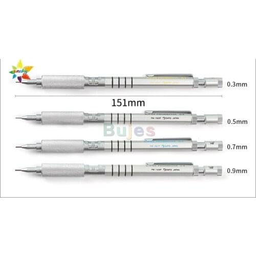 Original Japan OHTO SUPER PROMECHA-1500P Professional drawing hexagon bar all metal automatic pencil Stationery supplies