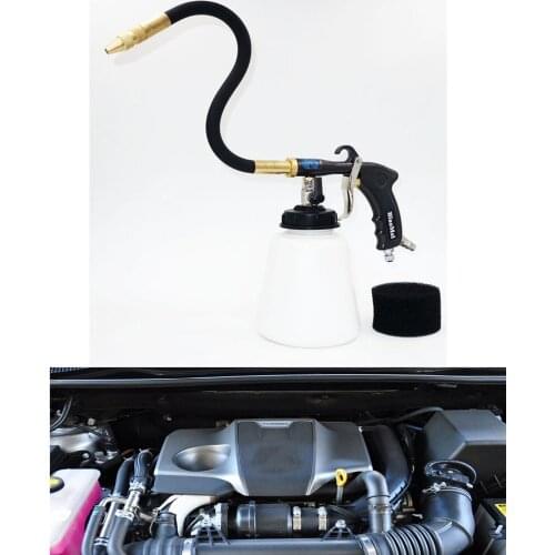 K106 high pressure tornado black portable car engine washing gun with leather cover flexiable nozzle car washer