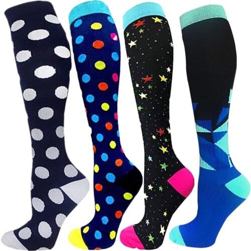 Antifatigue Women Men Compression Socks Varicose Veins Socks Cycling Socks Fit For Nurses,Doctors, Teachers, Edema, Diabetes