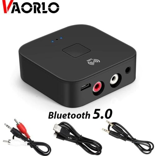 VAORLO NFC Receiver Bluetooth 5.0 Adapter With 3.5mm AUX Jack For Car Kit Speaker And Headphones Wireless Receiver Stereo Music