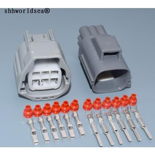 Shhworldsea 6 pin 1.5 mm male female auto connector car electrical wiring case adapter connector 7282-5553-10 7283-5553-10