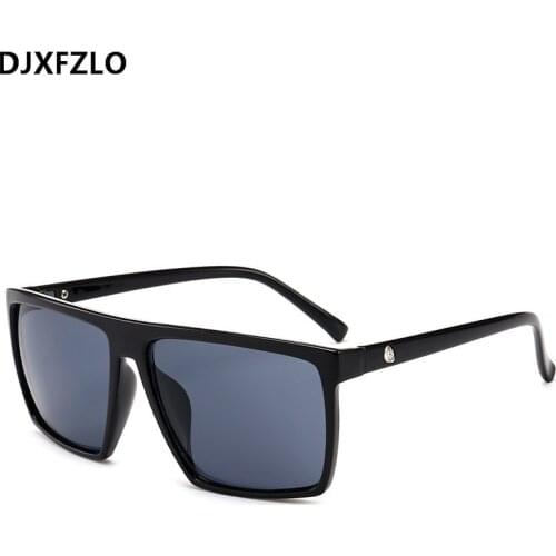 DJXFZLO 2018 Square Sunglasses Men Brand Designer Mirror Photochromic Oversized Sunglasses Male Sun glasses Man oculos de sol