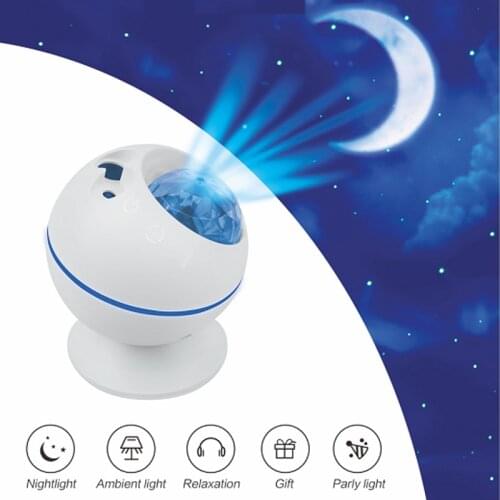 USB LED Star Night Light With Remote Control LED Projector Light Sound Activated Projector Light For Kids Room Party Home