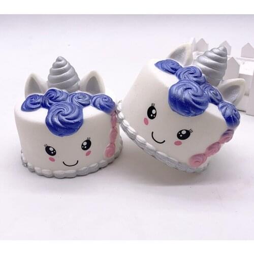 Squishy Soft Exquisite Fun Toys Scented Squish Unicorn cake Charm Slow Rising Stress Reliever Squeeze Toy Squishe