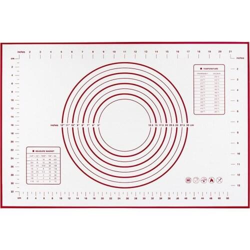 Baking Sheet Rolling Dough Pastry Cakes Bakeware Liner Silicone Heat Resistance Mat Paste Flour Table Pad Kitchen Cooking Tools