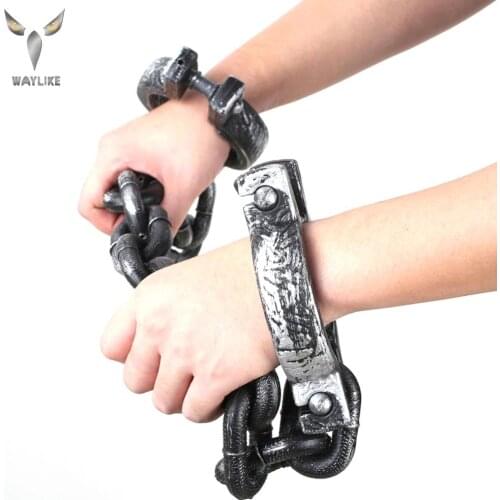 WAYLIKE Toy Handcuffs Police Officer Halloween Costume Kids Boys Role Playing Pretend Play Game Fancy Dress Up Props