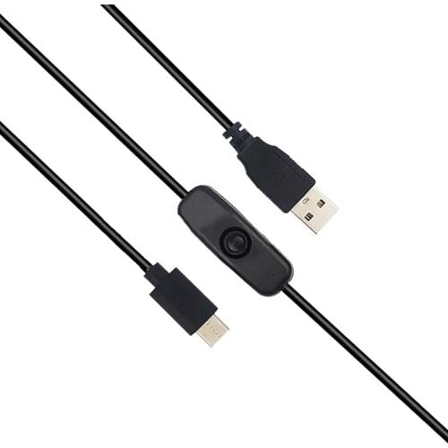 Replacement 5V 3A Power Switch Cable Type-C US/EU Plug Power Supply Line for Raspberry Pi 4B Accessories