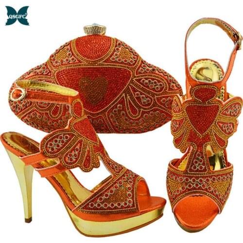 Slingback Heel for Women Nigerian Italian design Shoes and Bag To Match Wedding Party Designer Shoes Women Luxury 2020