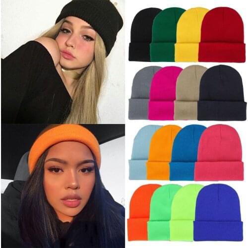 2021 Winter Hats for Women Men New Beanies Knitted Solid Cool Hat Girls Autumn Female Beanie Warm Bonnet Casual Cap Wholesale