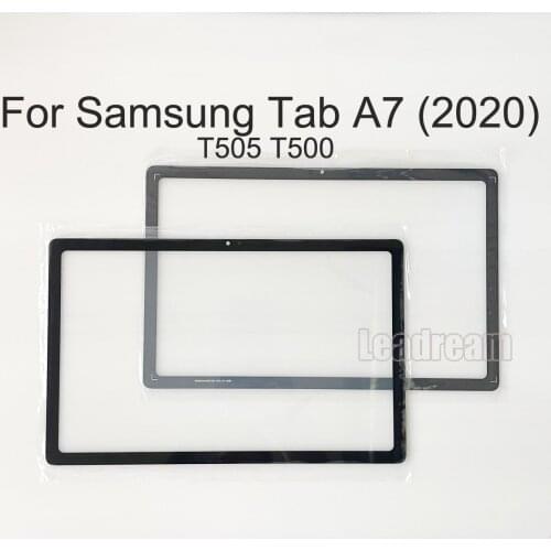 10Pcs Front LCD Glass For Samsung Galaxy Tab A7 2020 T500 T505 T507 Front Touch Glass with OCA