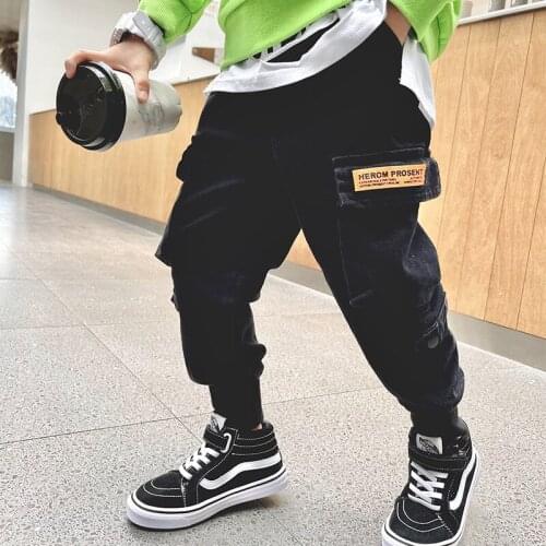 2021 Fashion Spring Autumn Casual Pants Boys Kids Trousers Children Clothing Teenagers Sport In Stock High Quality
