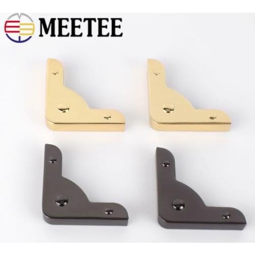 4/10pcs Bag Purse Decoration Corner In Screws Handbag Edge Binding Protector Corners Metal Hook Buckle DIY Hardware Accessory