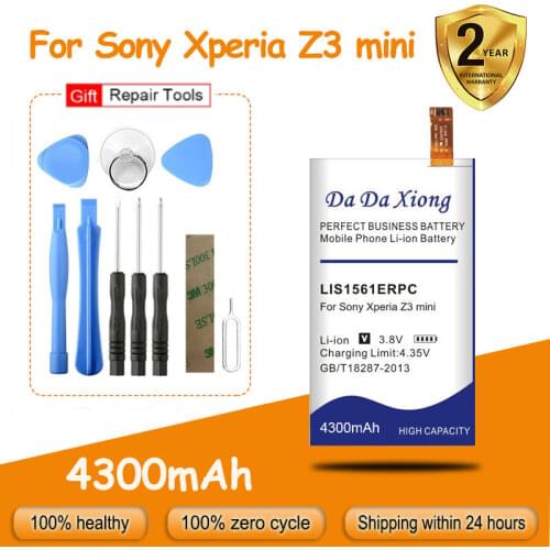 3900mAh LIS1561ERPC Phone Battery for Sony Ericsson Xperia Z3 mini Compact M55W D5833 SO-02G D5803 D5833 C4 E5303 E5333 E5363