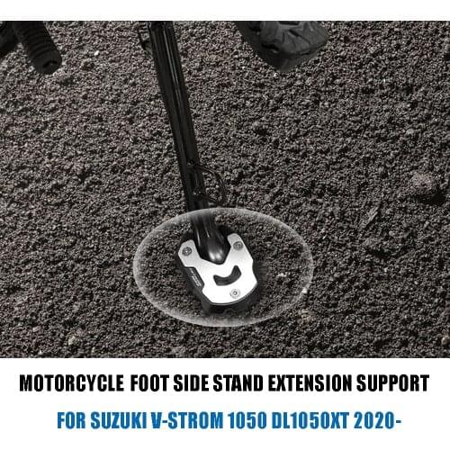 Motorcycle Accessories For SUZUKI DL1050 V-Strom DL1050XT VStrom 2020- Kickstand Sidestand Stand Extension Enlarger Pad CNC