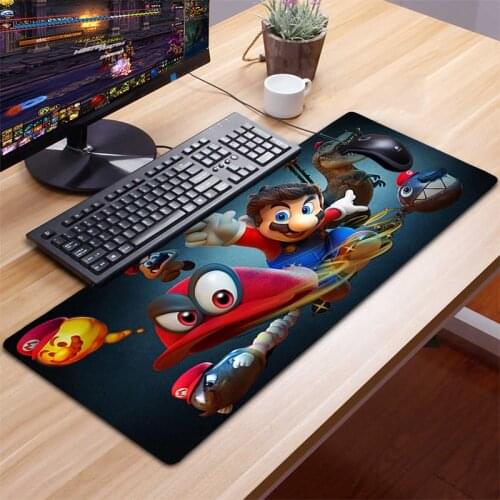 Super Mario Big Mousepad XXL Mouse Pad 90x30cm Gamer Rug Carpet Mouse Computer Kawaii Gaming Accessories Desk Mat Mice Keyboards