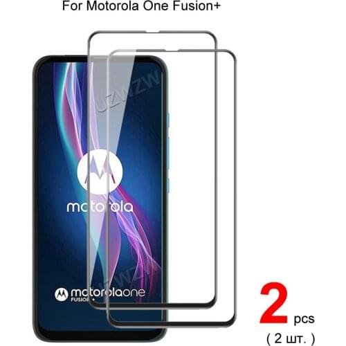 For Motorola One Fusion Plus Full Coverage Tempered Glass Phone Screen Protector Protective Guard Film 2.5D 9H Hardness
