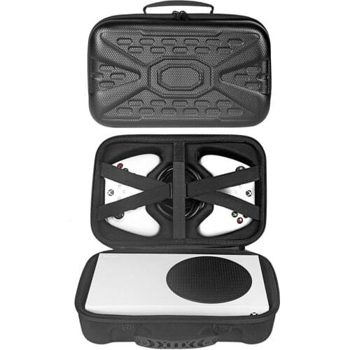 Travel Game Console Storage Bag Case Pouch Games Accessories Protective Storage Pockets for Xbox Series S Controllers Nylon