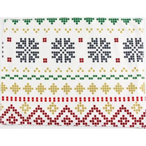 Double sides geometry print cotton linen fabric placemat insulation mat dining table mat coffee table Napkin decoration