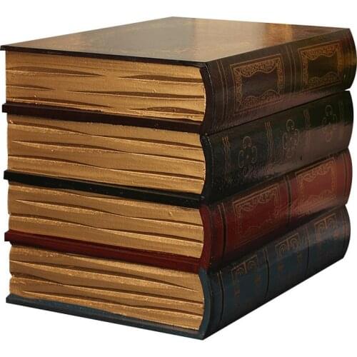 European Retro Fake Book Simulation Book Storage Box Home Ornament Decoration Office Book Model Photo Prop Book