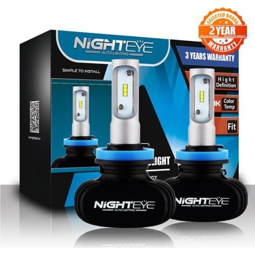 Nighteye H11 Led H7 H4 9005 9006 50W 8000LM 6500K CSP LED Car Headlights Conversion Kit Fog Lamp Bulb Super Bright Car Lights