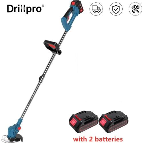 Electric Lawn Mower 900W Cordless Grass Hedge Trimmer with 2 Batteries Adjustable Handheld Garden Tool For Makita 18V Battery
