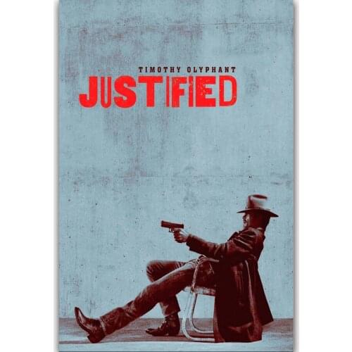 Hot Justified New US TV Series Show Movie-Silk Art Poster Wall Sicker Decoration Gift
