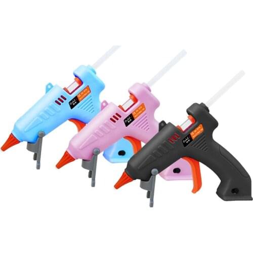High Temp 20W Glue Gun 110-220V Hot Melt Glue Removable DIY Tool Power Tool Small Craft Melt Rechargeable Mini Glue Gun