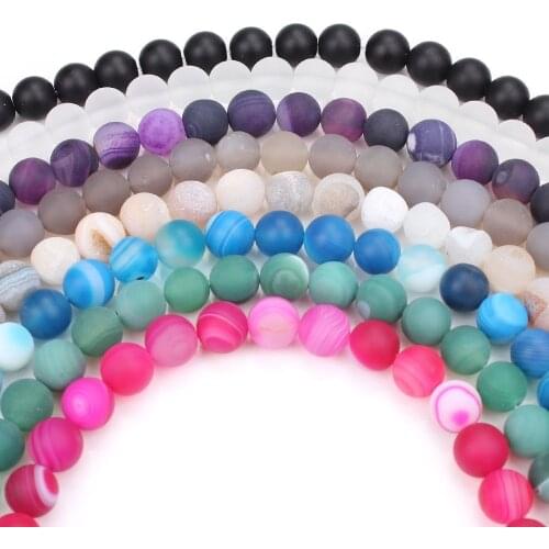 Natural Scrub Round A Variety Of Colors Beads Loose Spacer Beads For Jewelry Making