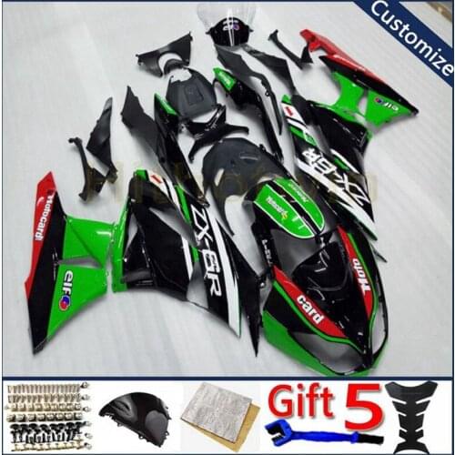 Motorcycle fairing For ZX-6R 2009 2010 2011 2012 ZX636 09 10 11 12 ZX6R motorcycle plastic cover Injection mold red green
