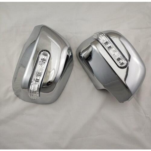 For Toyota Highlander kluger 1998-2003/Alphard 1998-2003 Novel style 2PCS ABS Chrome plated door mirror covers with Le'd