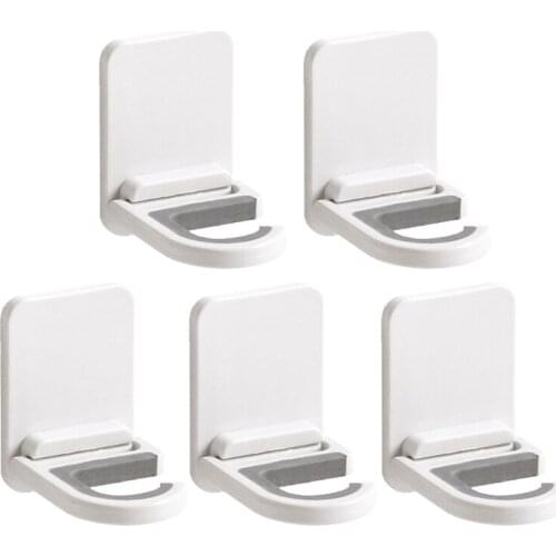 Broom Mop Holder Wall Mount Self-adhesive Tool Hanger Organizer for Home Kitchen Garden Garage Organization Storage Hook